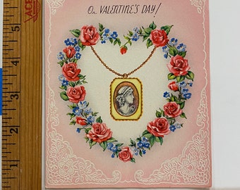 Vintage Valentine Locket Cards Scrapbooks Collage Art Journals