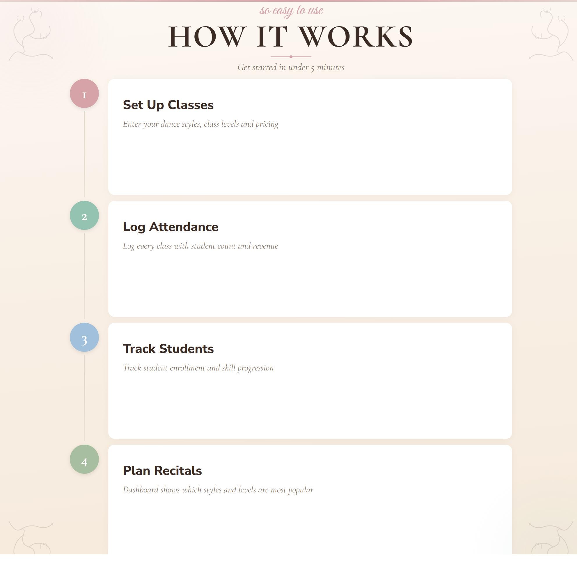 Dance Studio Tracker: Class, Student, Recital Log (google Sheets, Excel ...