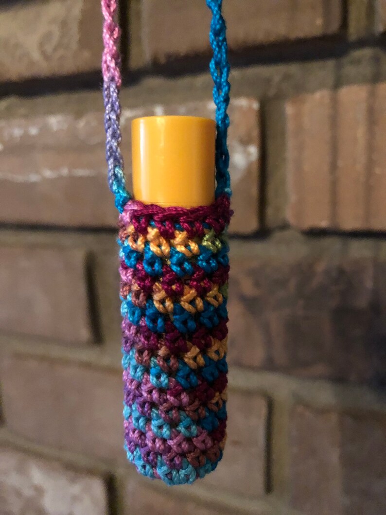 Crochet Cotton Chapstick Lip Balm Necklace Holder Mermaid Etsy