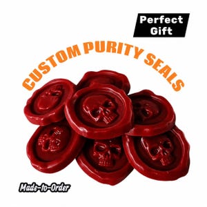 Custom Resin Purity Seals: Grimdark Cosplay, Tech Prop, Personalized Fabric Scroll