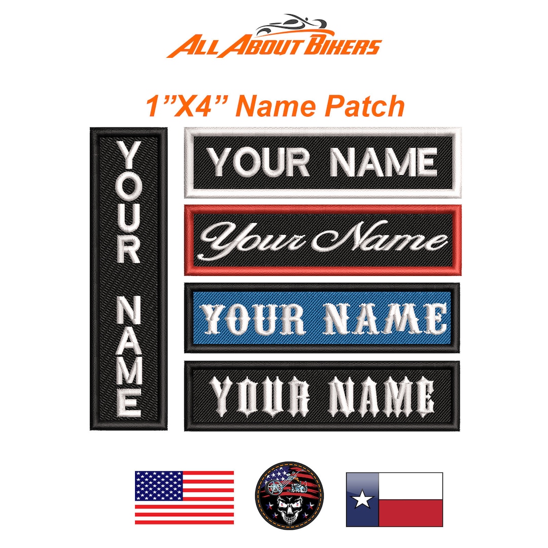 Custom Embroidered Name Tag Motorcycle Biker MC In Pakistan - Foto 7
