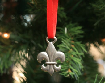 Fleur De Lis Christmas Ornament