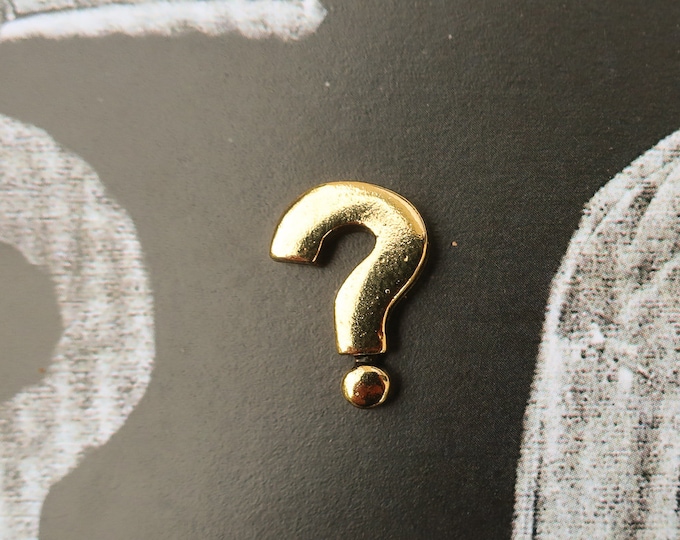 Question Mark Pewter Lapel Pin CC647 Question Punctuation Etsy