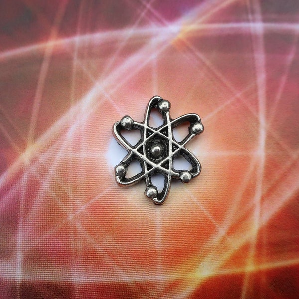 Atom Lapel Pin - CC306- Science Pins- Atom, Science Teacher, Matter, Chemistry