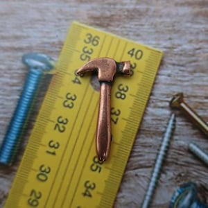 Copper Hammer Lapel Pin- CC170C- Hammer, Tools, Carpentry, Contractor, Handy Man, and Repair Pins