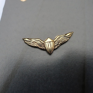 Gold Pilot Wings Lapel Pin-CC497G- Aviation Pins for Pilots, Airplanes, and Co Pilots