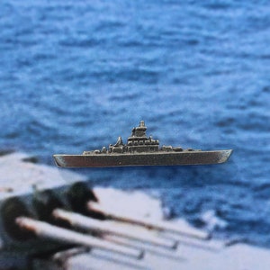 Acorazado Lapel Pin - CC436- Flota, Flota de Barcos, Marina, Buques de Guerra, Pines Navales y Militares