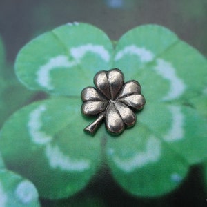 Four Leaf Clover Lapel Pin - CC422- Good Luck Charm- Luck of the Irish Pins- 4 Leaf Clover- St. Patrick&#39;s Day- Shamrocks