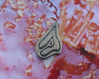 Steak Lapel Pin - CC208- Parrilla, Barbacoa, Barbacoa, Día del Padre, Parrilla, Steak Pins
