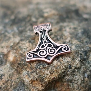 Viking Thors Hammer Copper Lapel Pin- CC695C- Celtic, Viking, and Thor Pins