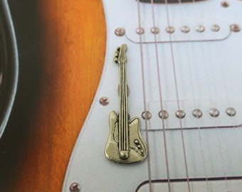 Tinnen reversspeld voor elektrische gitaar – Cadeau muziekleraar