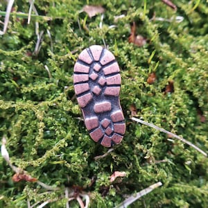 Copper Hiking Boot Lapel Pin- CC522C- Hiking, Nature, Woods, Adventure, Wanderlust Pins