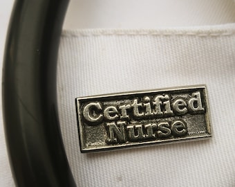 Certified Nurse Pewter Lapel Pin- CC662- Nursing Pins and Gifts- CN, and Pinning Ceremony Pins