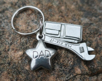 Dad Keychain- K164- Father's Day Gifts, Handy Man, Gifts for Dad