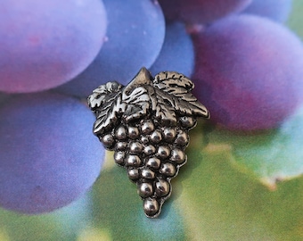 Druiven Lapel Pin - CC259- Pewter Wijngaard en wijn geschenken en pinnen