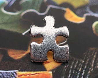 Puzzle Piece Lapel Pin - CC372- Essential Piece, Jigsaw Puzzle, Puzzle, Autism Awareness Pins