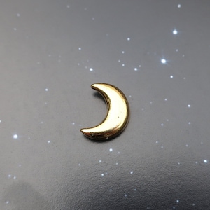 Gold Crescent Moon Lapel Pin- CC457G- Crescent, Moon, Moon Phases, Space and Astronomy Pins