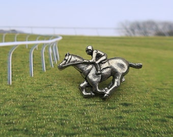 Jockey Lapel Pin- CC314- Jockey, Horse, Horse Racing and Equestrian Pins