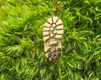 Alfinete de lapela de bota de caminhada dourada - CC522G - Alfinetes de caminhada, floresta, natureza, aventura e trilha para amantes de atividades ao ar livre e da natureza - Ótimo para mochilas