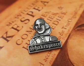 Shakespeare Lapel Pin- CC493- William Shakespeare, Famous Playwright, Poet, Actor, Literacy, and English Teacher Pins