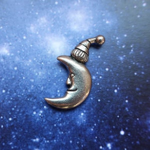 Goodnight Moon Lapel Pin- CC700- Goodnight Mr. Moon, Moon, Crescent, and Bedtime Pins