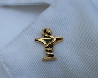 Cup of Hygieia- CC569G- Pharmacy, Pharmacist, and Medical Lapel Pins