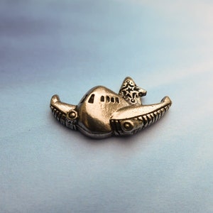 Cartoon Airplane Lapel Pin- CC688- Airplane, Aviation, Flight, and Travel Pins