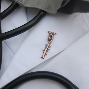 Copper Aorta Lapel Pin- CC601C- Medical and Human Anatomy Pins for Hospitals, Doctors, and Nurses