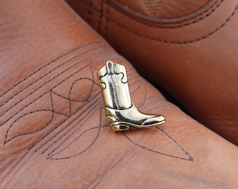 Gold Cowboy Boot Lapel Pin - CC220G- Cowboy, Rodeo, Western en Country Pins