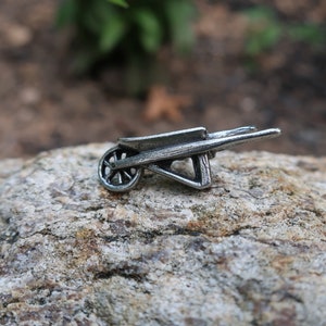 Wheelbarrow Lapel Pin- CC413- Wheelbarrow, Garden, and Gardening Pins