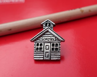 School House Lapel Pin - CC515- Teacher, Back to School, Education, School, and Teacher Appreciation Gifts