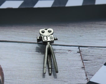 Movie Camera Lapel Pin- CC201- Movies, Cinema, Theatre, Film Camera, Cinematography, and Motion Picture Pins