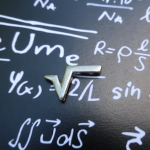 Radical Lapel Pin - CC368- Math and Teacher Pins and Gifts
