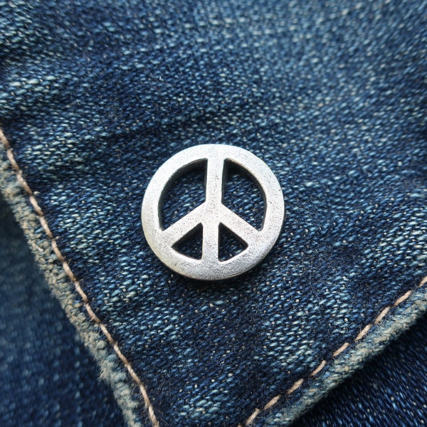 Peace Sign Lapel Pin - CC370- Peace, Hippie, Symbol of Peace
