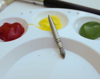アートブラシラペルピン - CC429 - アート、アート教師、アーティスト、ペイント、絵画、アートピン