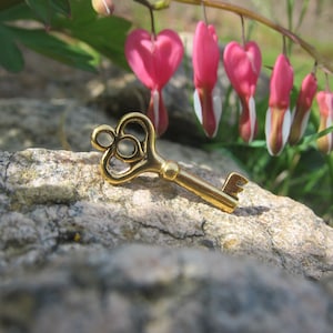 Gold Skeleton Key Lapel Pin- CC417G- Skeleton Key, Passkey, Master Key, Key, and Realtor Pins