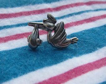 Stork Lapel Pin - CC552-  Baby Shower Gifts and Pins