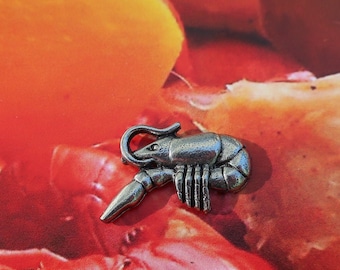 Crawfish Lapel Pin - CC256- New Orleans, Louisiana, Creole Cooking, Crayfish, Seafood Pins and Gifts