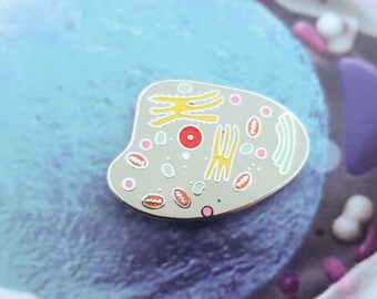 Animal Cell Enamel Lapel Pin – Biology Teacher Gift