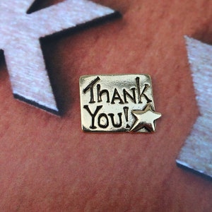 Thank You Gold Lapel Pin- CC555G- Thank You, Grateful, Appreciation, and Recognition Gifts and Pins