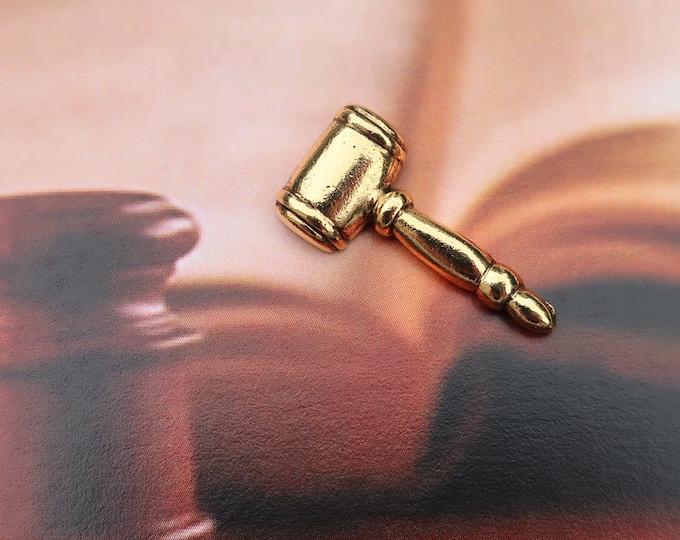 Gavel Lapel Pin CC553 Gavel Mallet Ceremonial Mallet Etsy