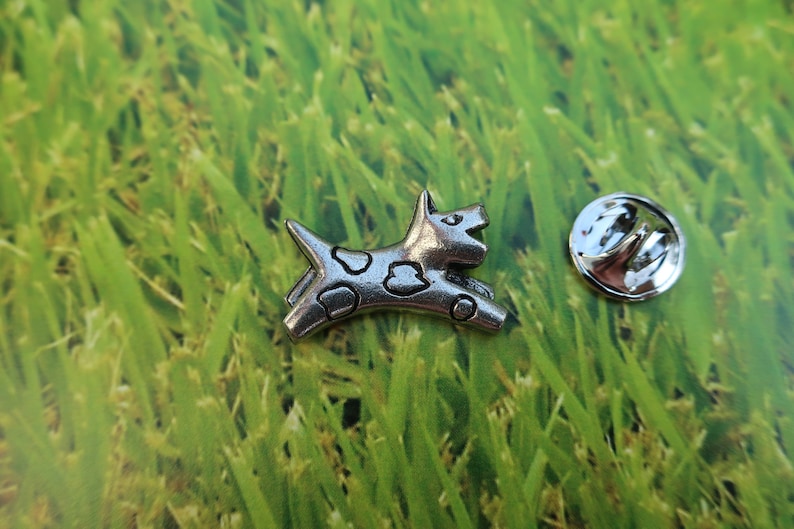 Animal Rescue and Pet Lover Pins Veterinary Leaping Dog Pewter Lapel Pin-CC442- Dogs Canines