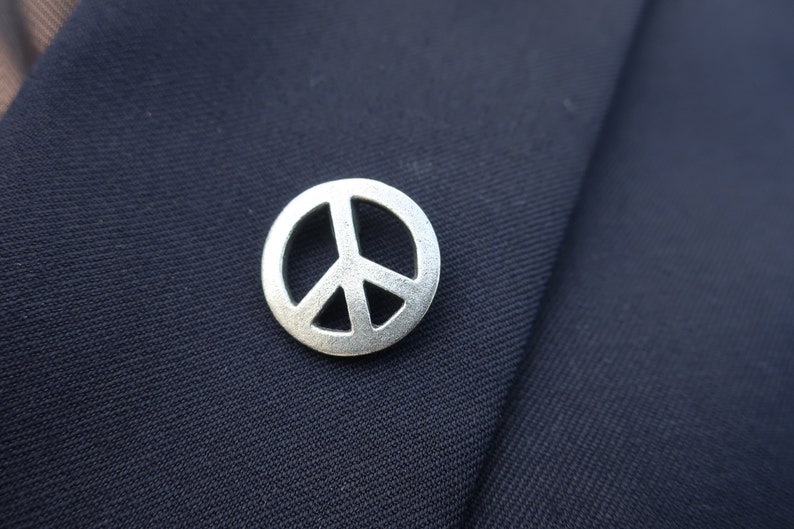 Peace Sign Lapel Pin CC370 Peace Hippie Symbol of Peace Etsy
