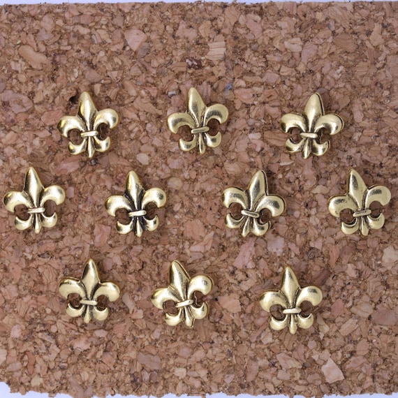 Fleur de Lis Pushpins- Home Office- Fleur De Lis Decor for Decorative Corkboards