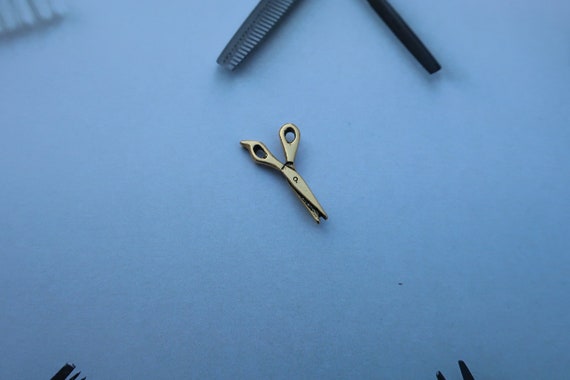 Scissors Gold Dipped Pewter Lapel Pin CC231G Hairdresser | Etsy