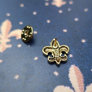 Gold Fleur de Lis Lapel Pin CC257G Fleur de Lis, Saints, Lily Flower, and New Orleans Pins image 9