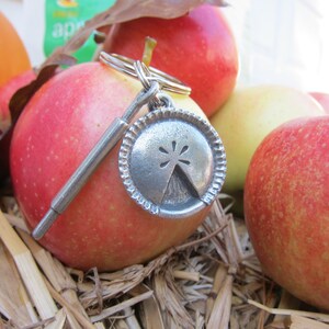 Pie and Rolling Pin Keychain- K143- Baker Gift- Pie Keychain- Pastry ...
