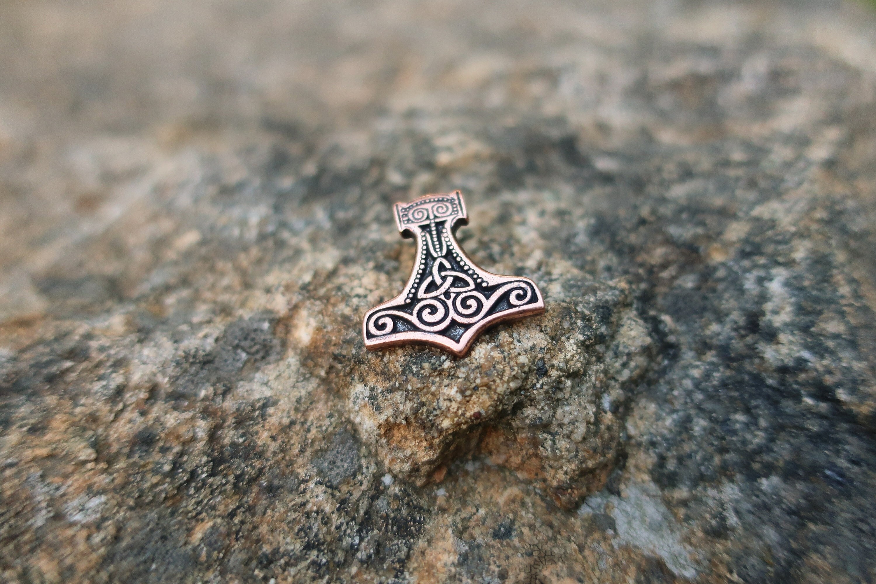 Thor Pin Viking Thors Hammer Copper Lapel Pin- CC695C- Celtic, Viking, and Thor ...