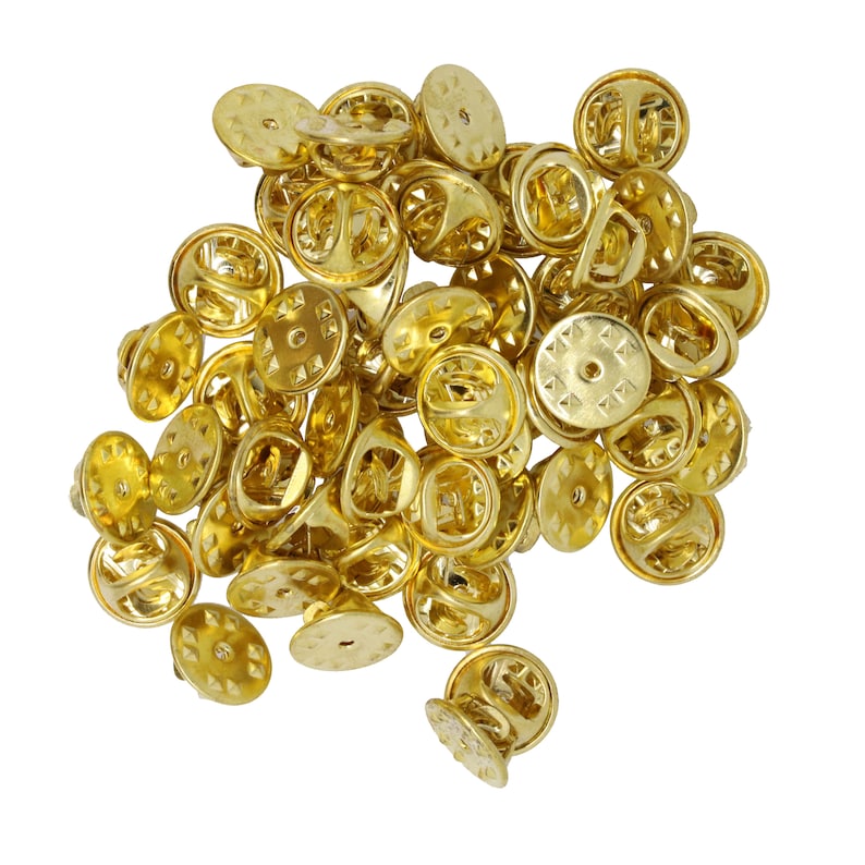 Gold Military Butterfly Clutch Pin Backs Great for Pin Etsy