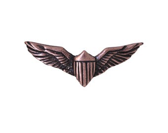 Copper Pilot Wing Lapel Pin- CC497C- Aviation and Flight Accessories